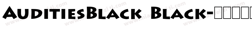 AuditiesBlack Black字体转换